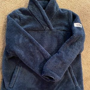 North Face fuzzy pullover